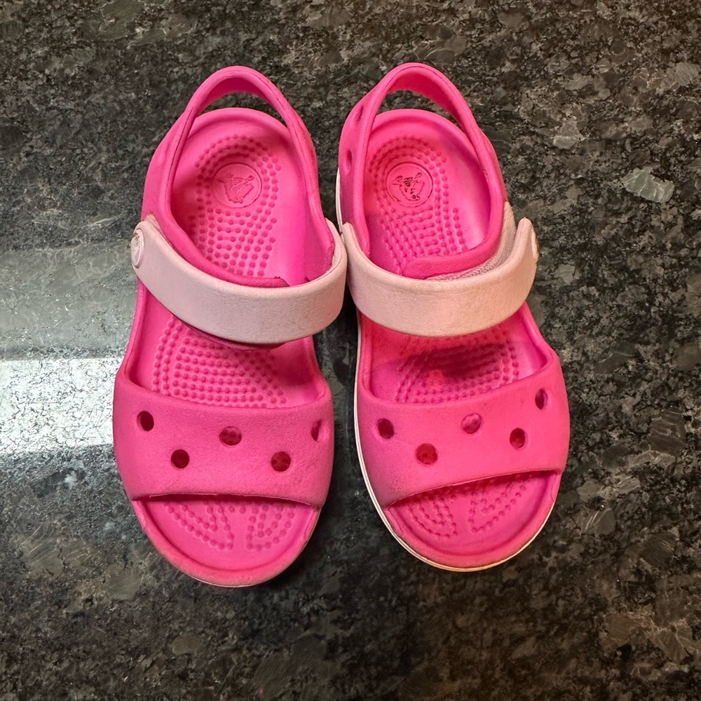 Crocs Kids Pink Sandals 8C